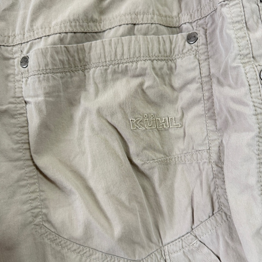 Kuhl Mens Kontra Air Pant Gary light khaki lightweight hiking nylon 36X30 - Picture 6 of 13